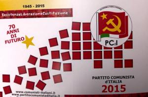 La tessera del partito Comunista d'Italia